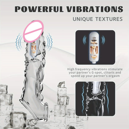 Vibrating Cockring Dildo Extension