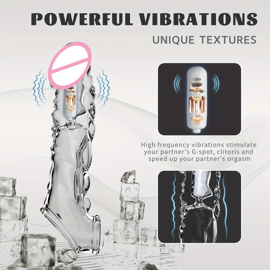 Vibrating Cockring Dildo Extension